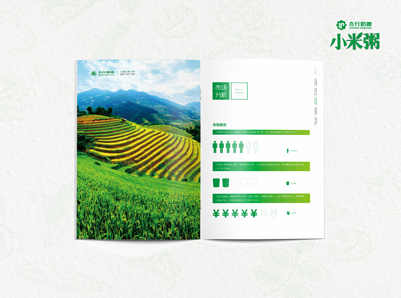 基因印刷雜糧宣傳畫冊