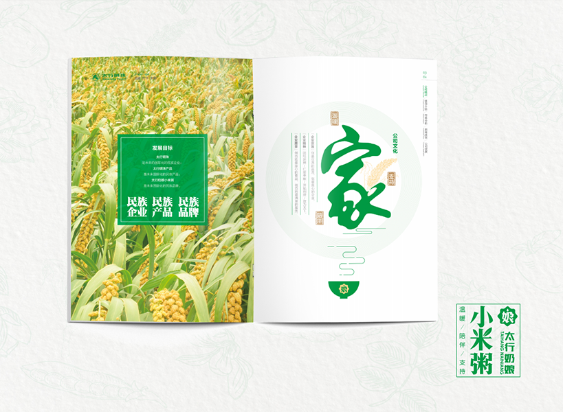 基因印刷雜糧宣傳畫冊